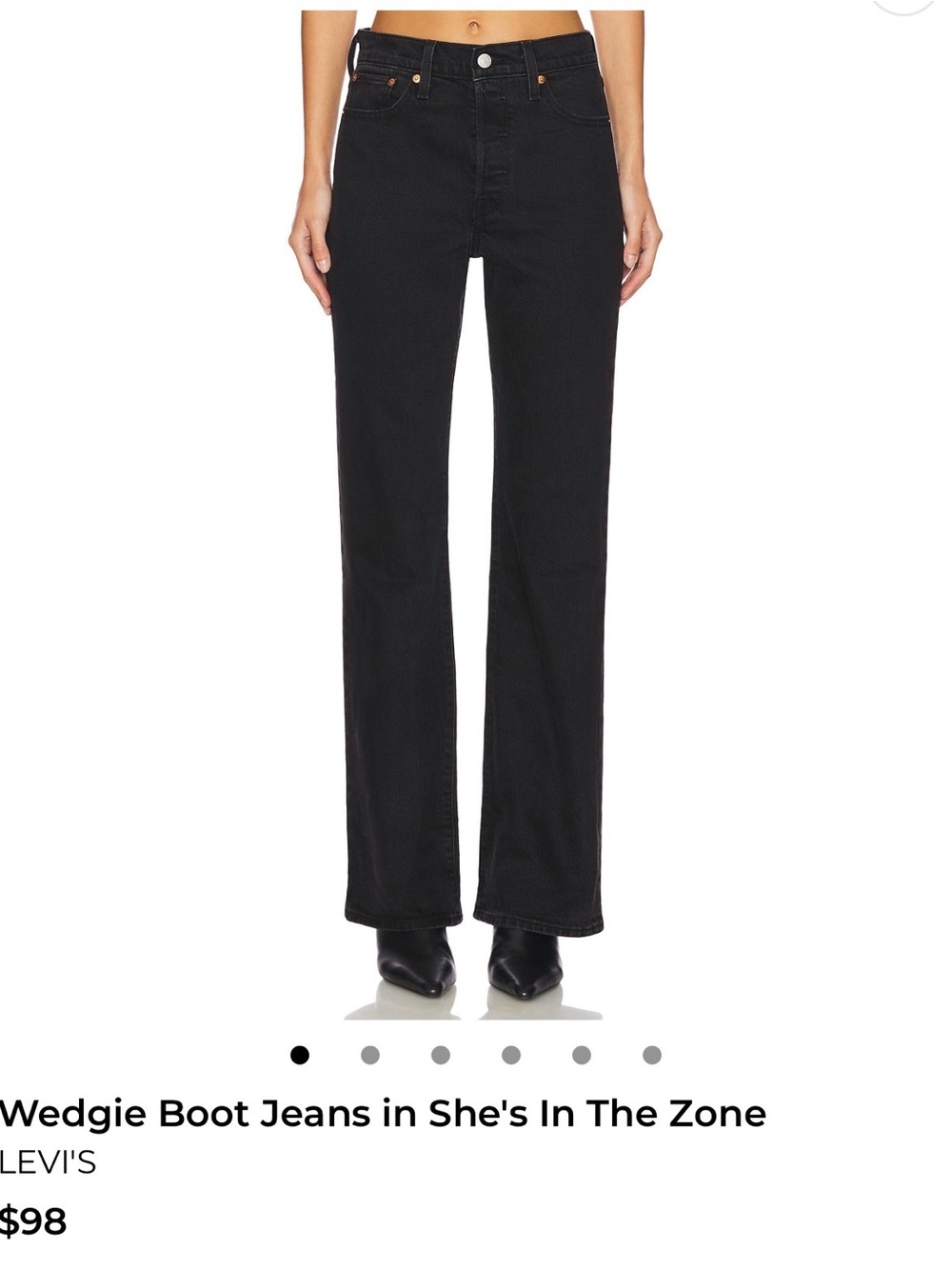 Levi's Women's Wedgie Boot Cut Jeans - Black